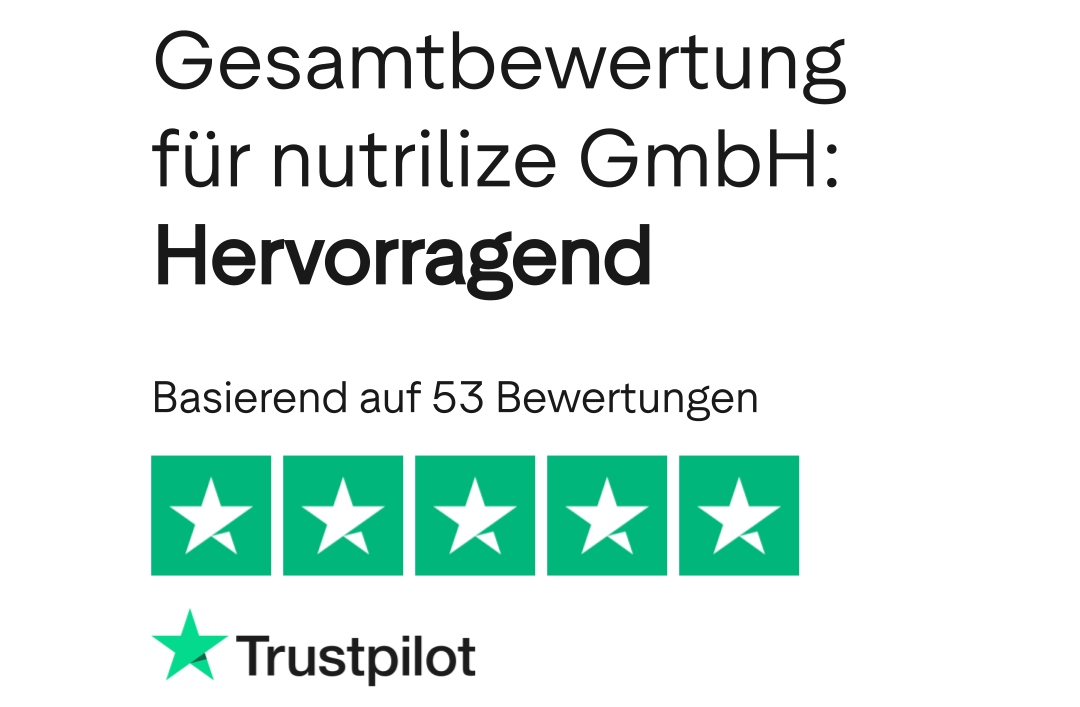 Trustpilot Gesamtbewertung «Hervorragend» für Get Me Fit von Jacqueline Moser, Personal Trainerin aus Thun, basierend auf 56 Bewertungen